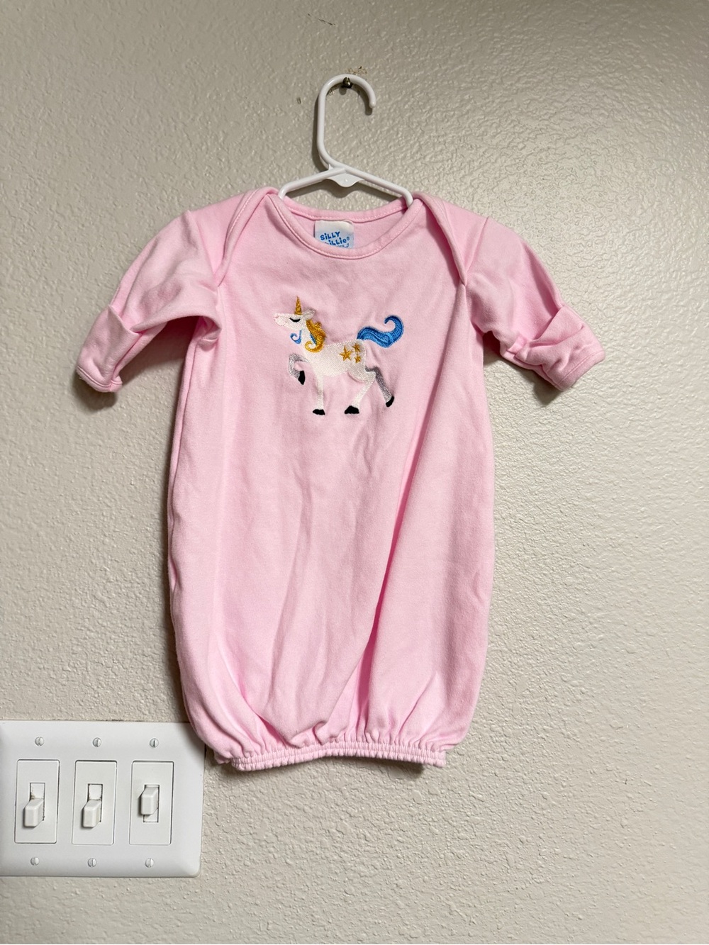 Pink Unicorn Infant Sleep Gown - Cozy Newborn Nightwear
